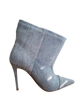 (New) Good American – Slouchy Ankle Boots (Indigo)‎ – Women's 7